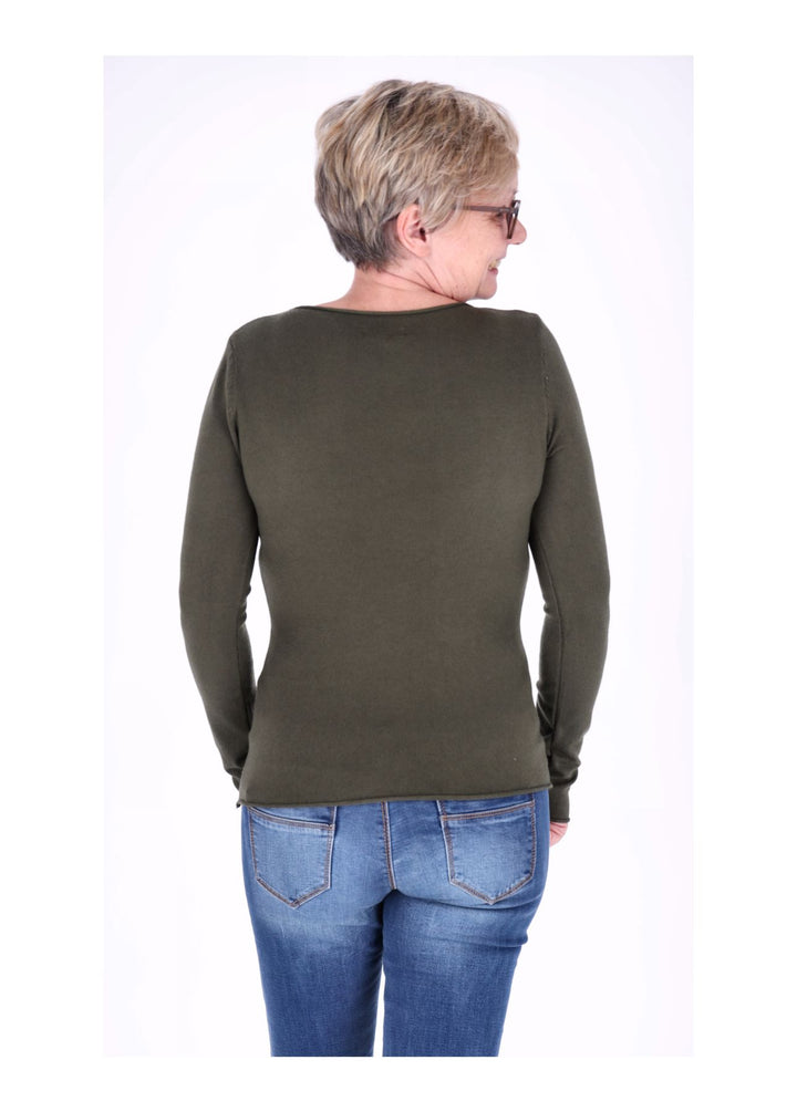 Splash of Color Feinstrick Pullover