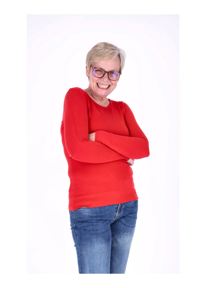 Splash of Color Strickpullover Damen