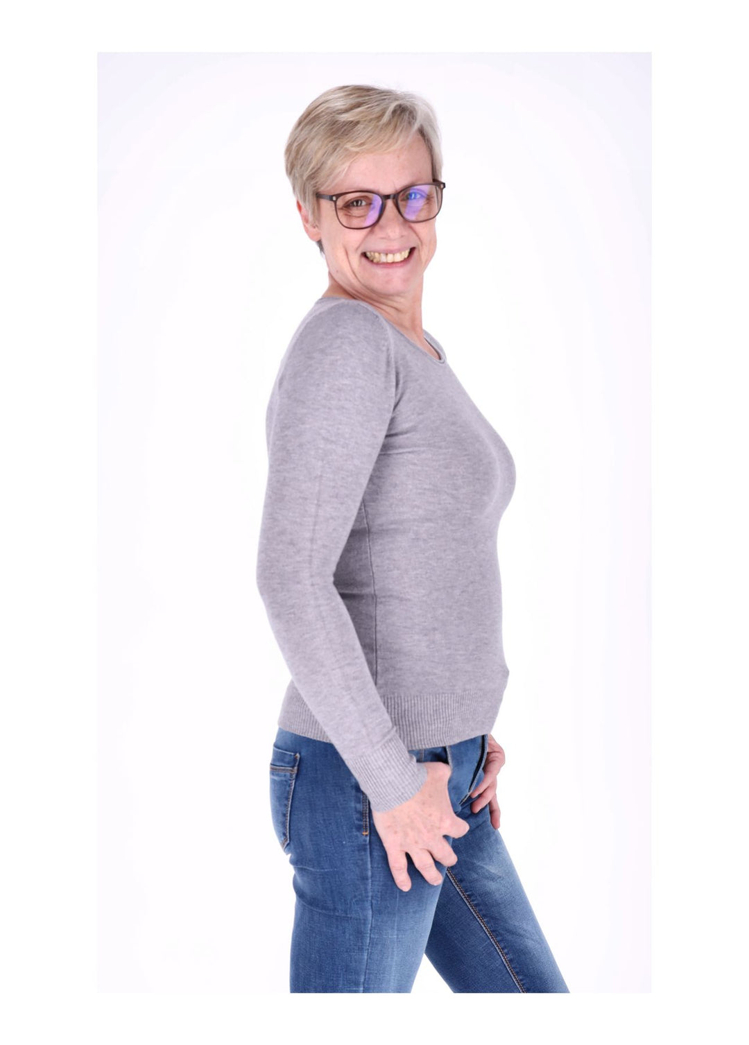 Splash of Color Strickpullover Damen