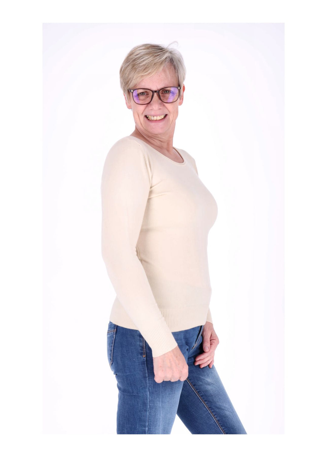 Splash of Color Strickpullover Damen