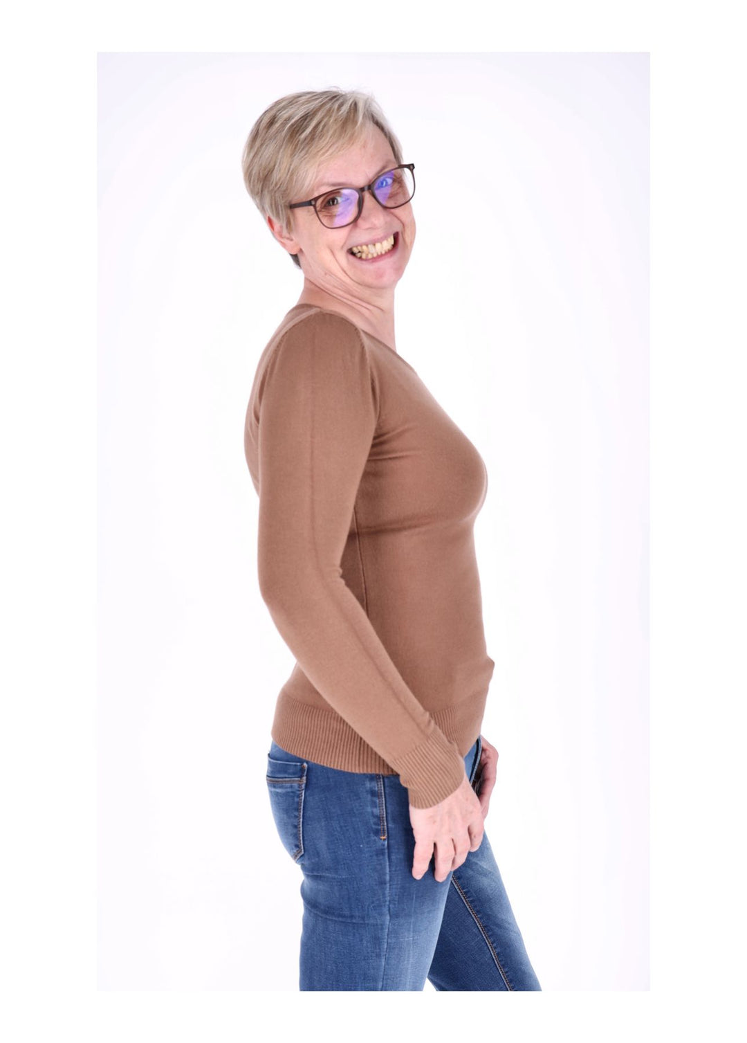 Splash of Color Strickpullover Damen