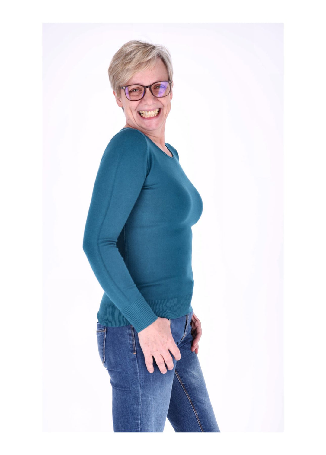 Splash of Color Strickpullover Damen