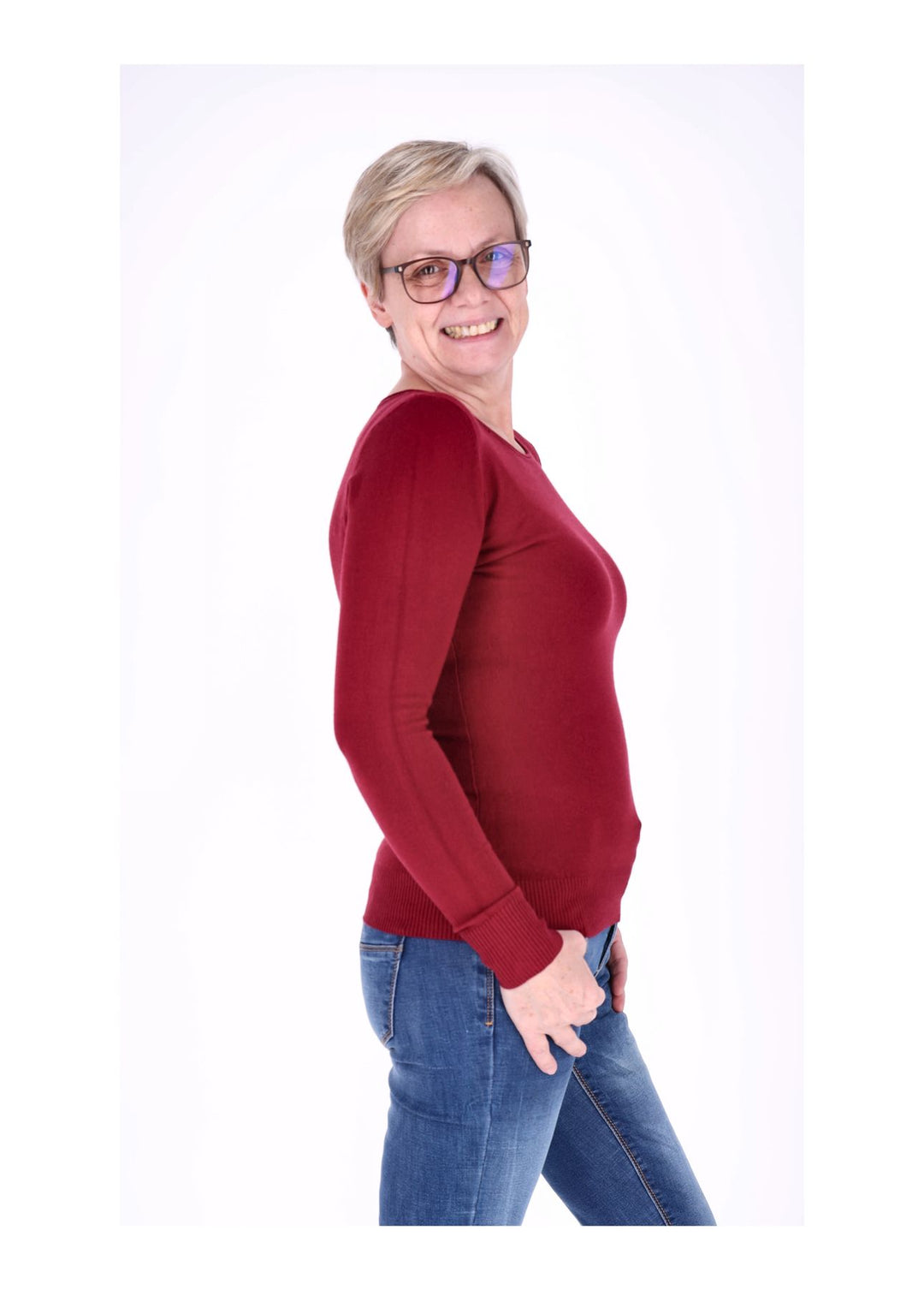 Splash of Color Strickpullover Damen