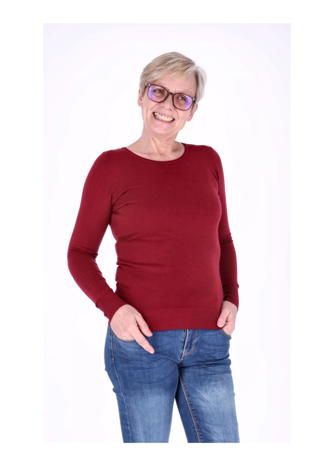 Splash of Color Strickpullover Damen