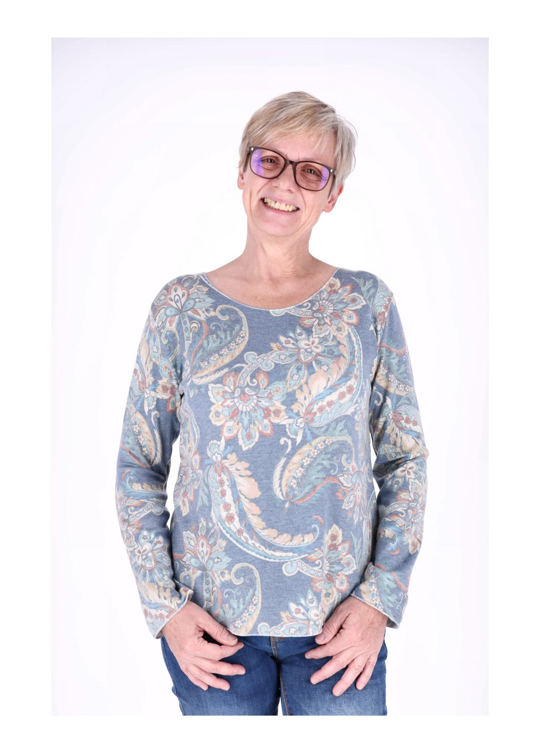 Splash of Color Damen Shirt Paisley