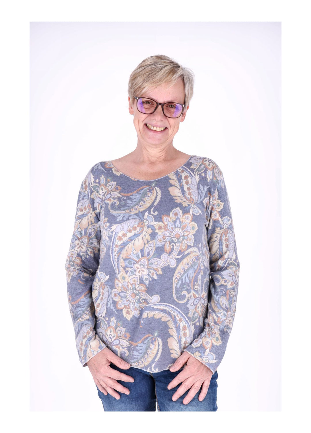 Splash of Color Damen Shirt Paisley