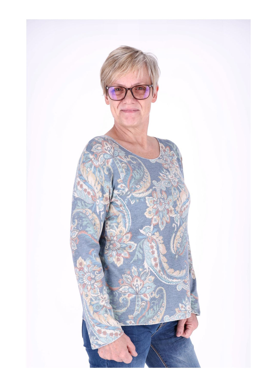 Splash of Color Damen Shirt Paisley