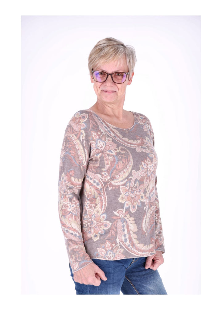 Splash of Color Damen Shirt Paisley