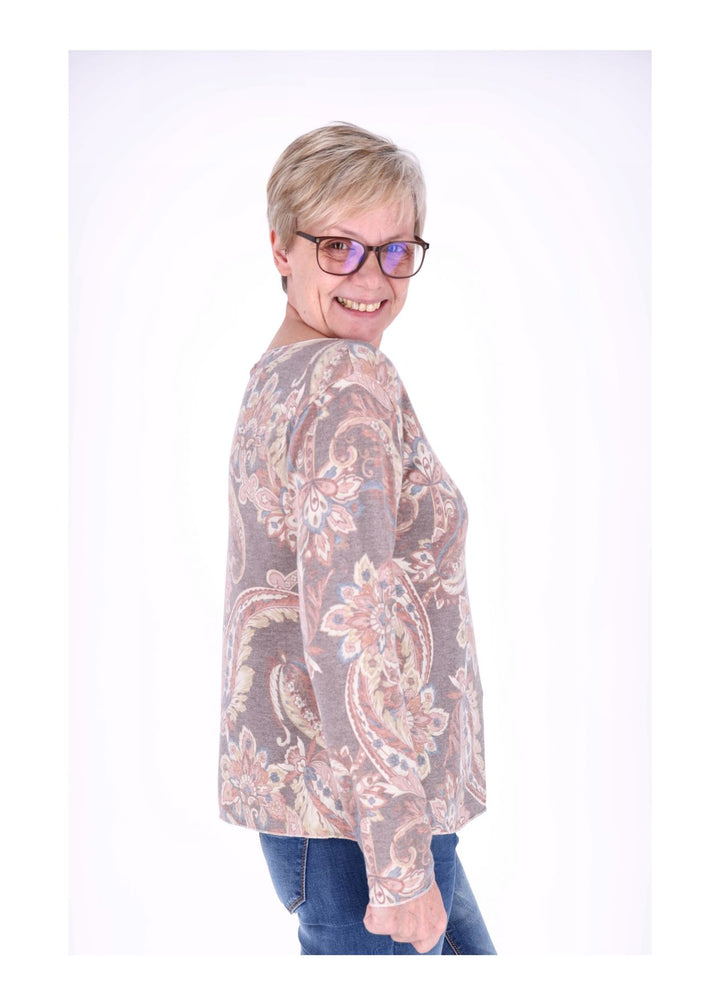 Splash of Color Damen Shirt Paisley