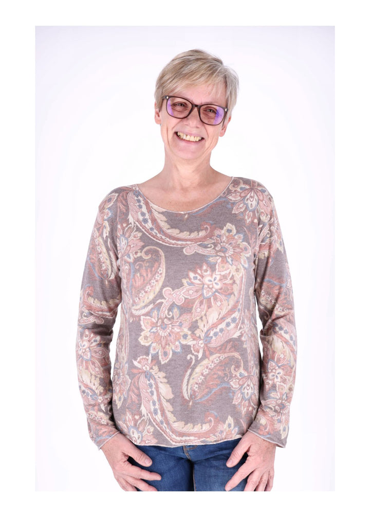Splash of Color Damen Shirt Paisley
