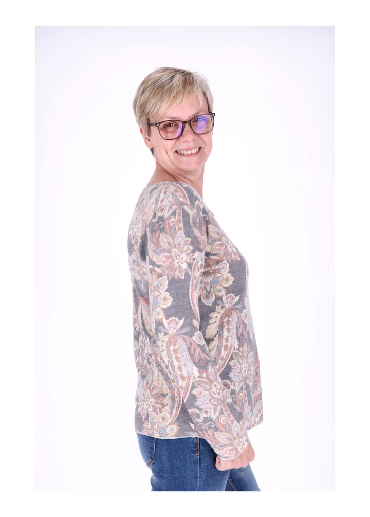 Splash of Color Damen Shirt Paisley