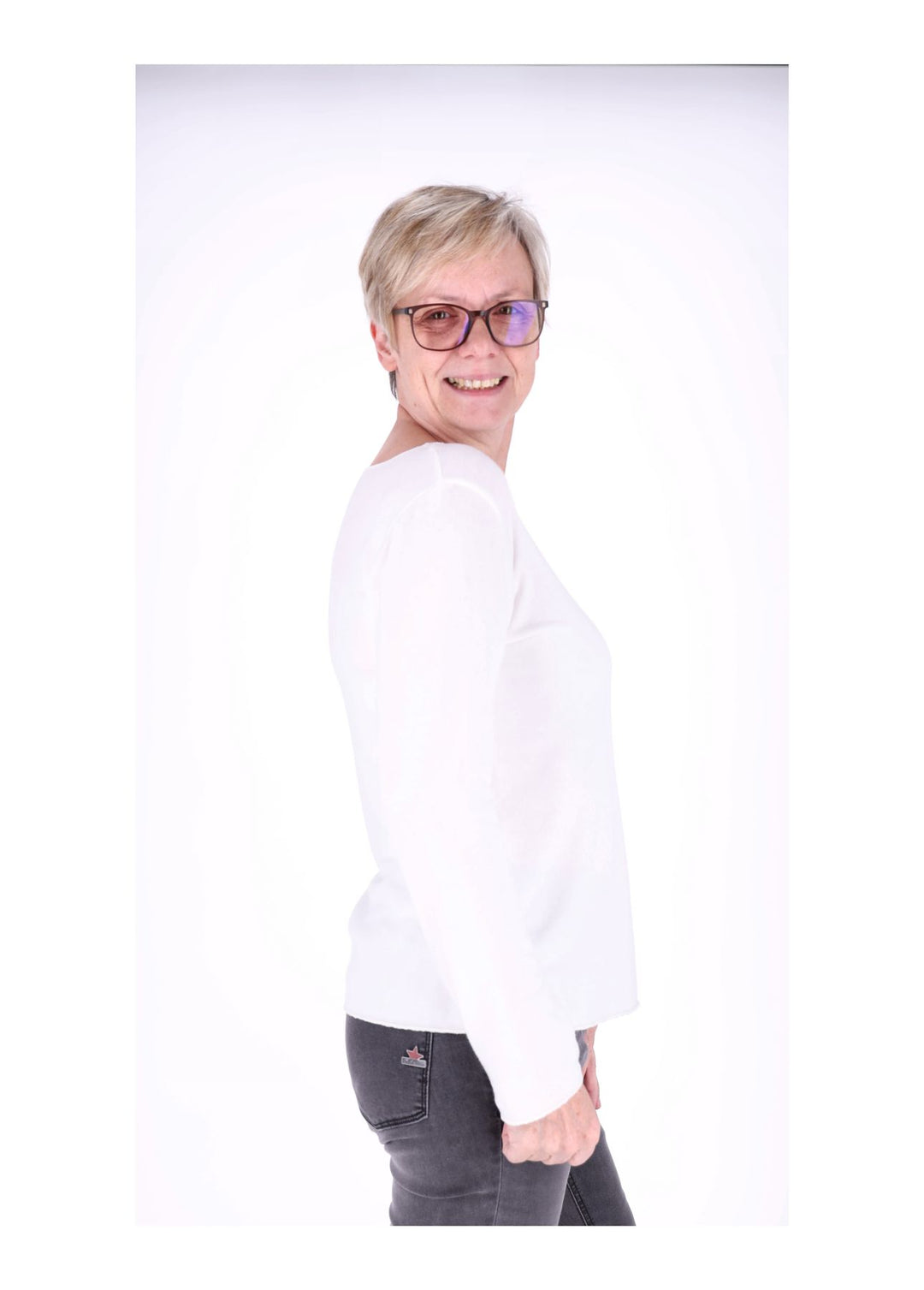 Splash of Color Basic Shirt Damen