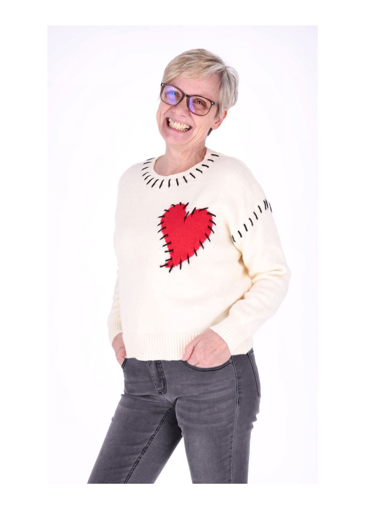 Splash of Color Strickpullover Damen