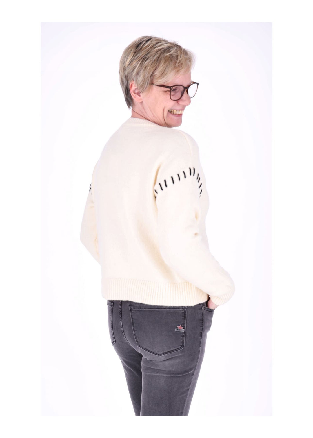 Splash of Color Strickpullover Damen