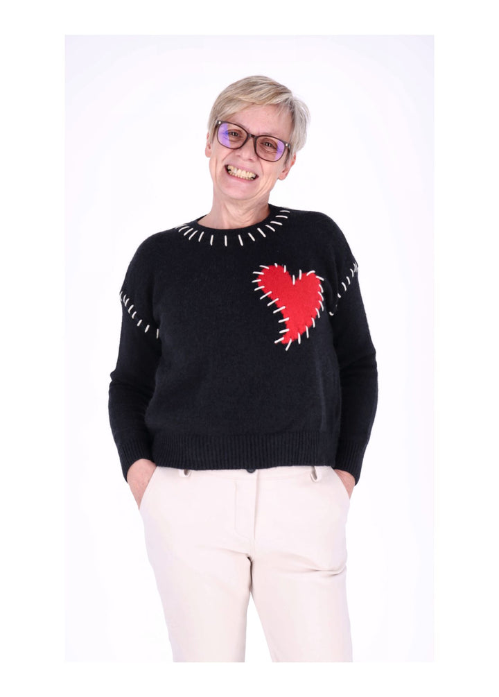 Splash of Color Strickpullover Damen
