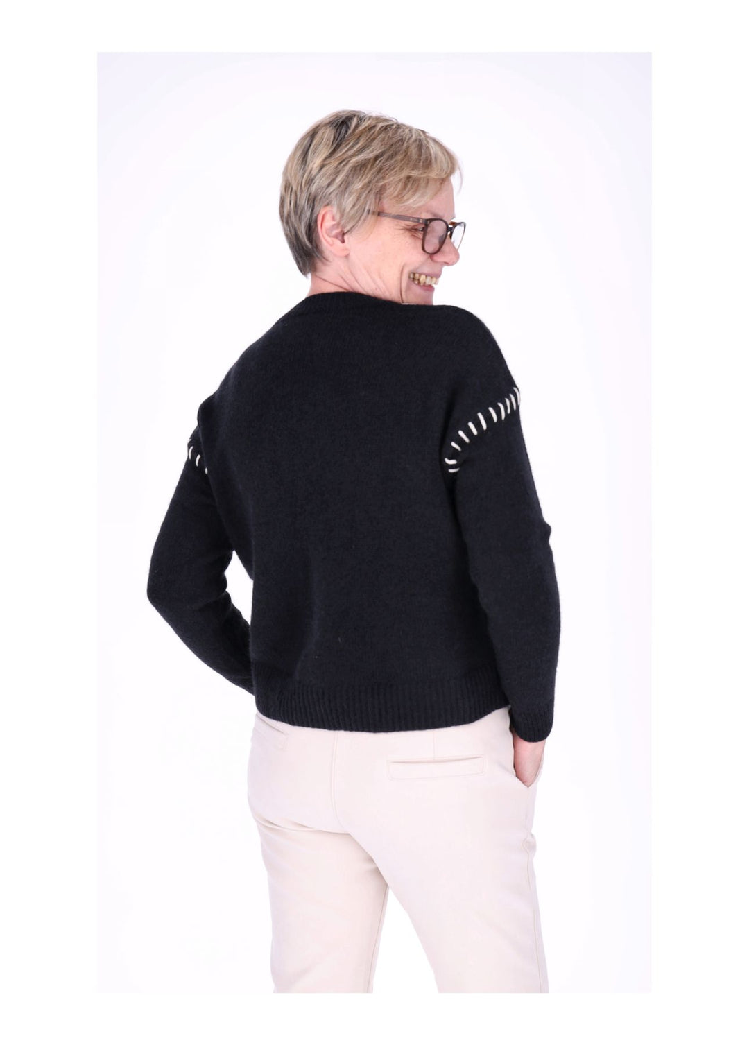Splash of Color Strickpullover Damen