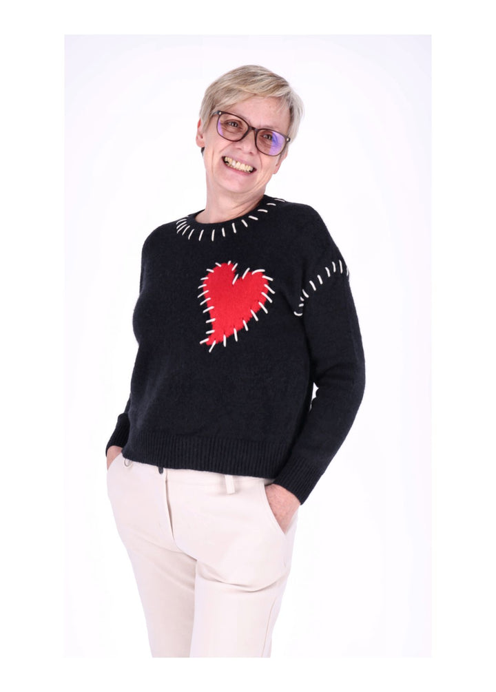 Splash of Color Strickpullover Damen