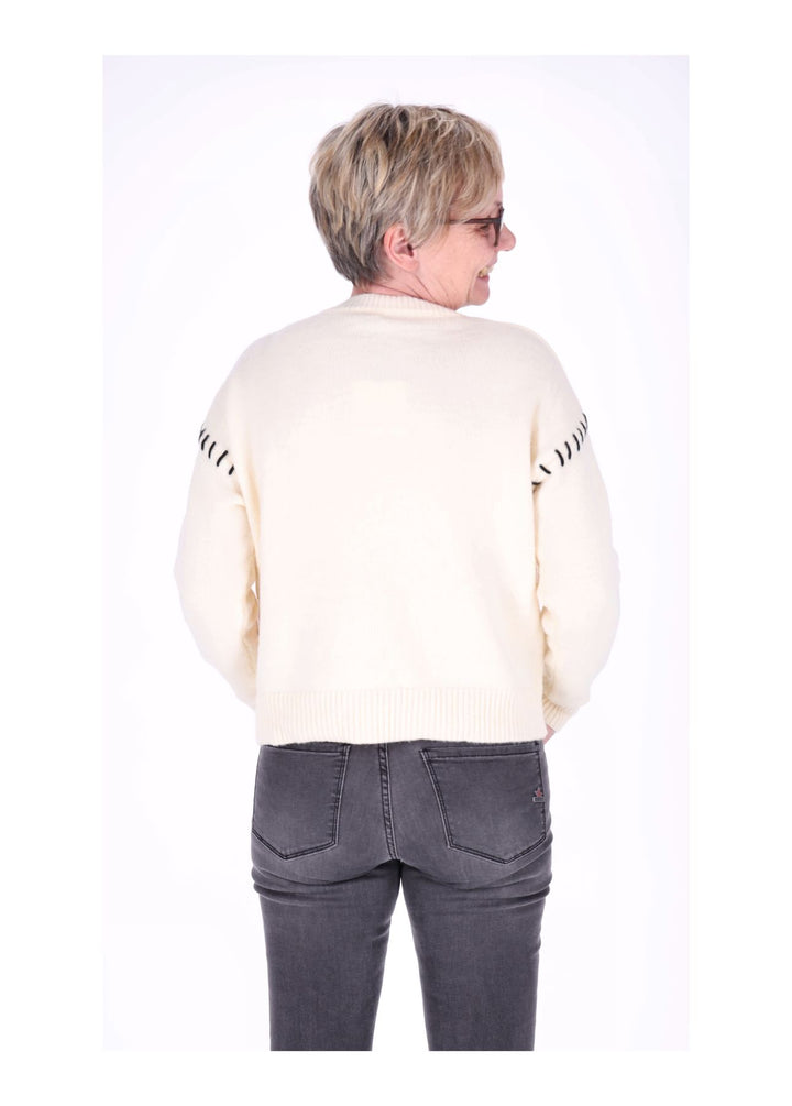 Splash of Color Strickpullover Damen