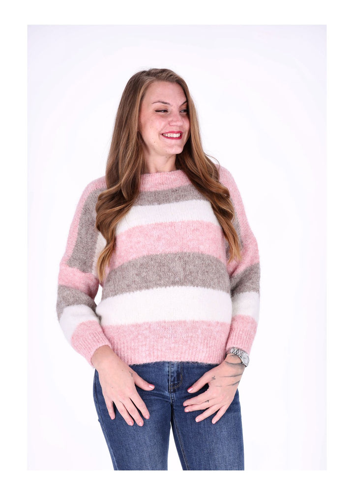 Splash of Color Strickpulli Streifen