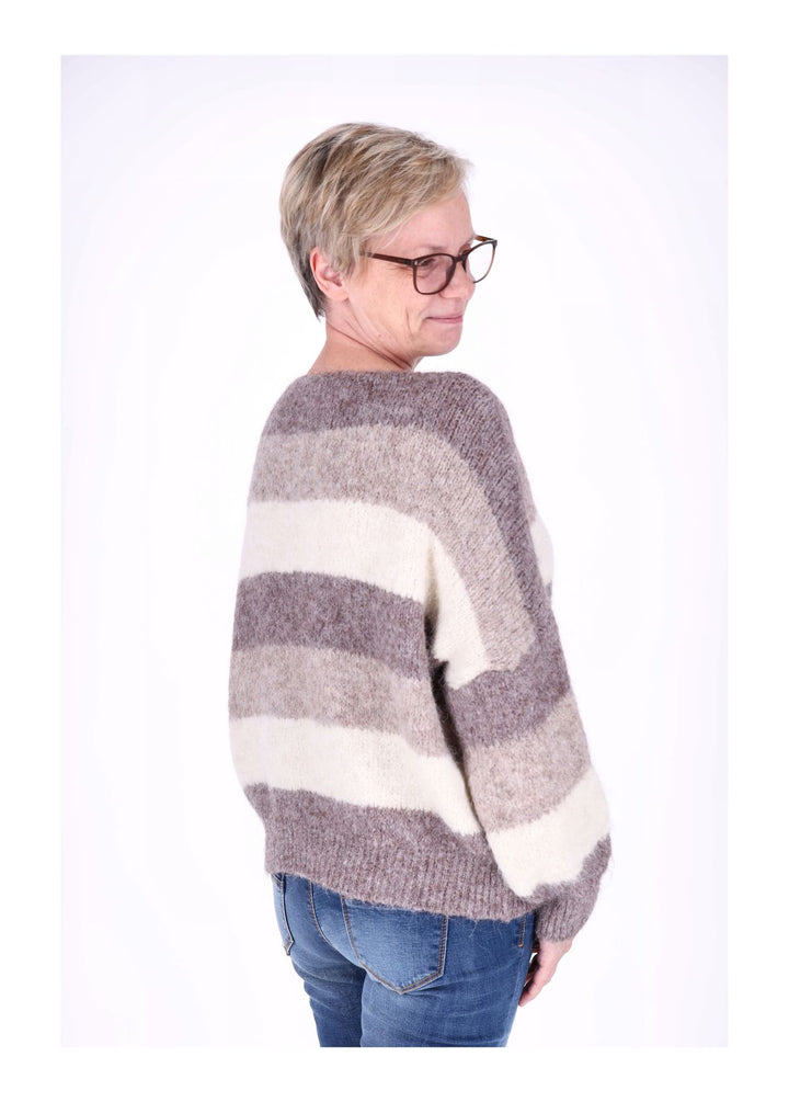 Splash of Color Strickpulli Streifen