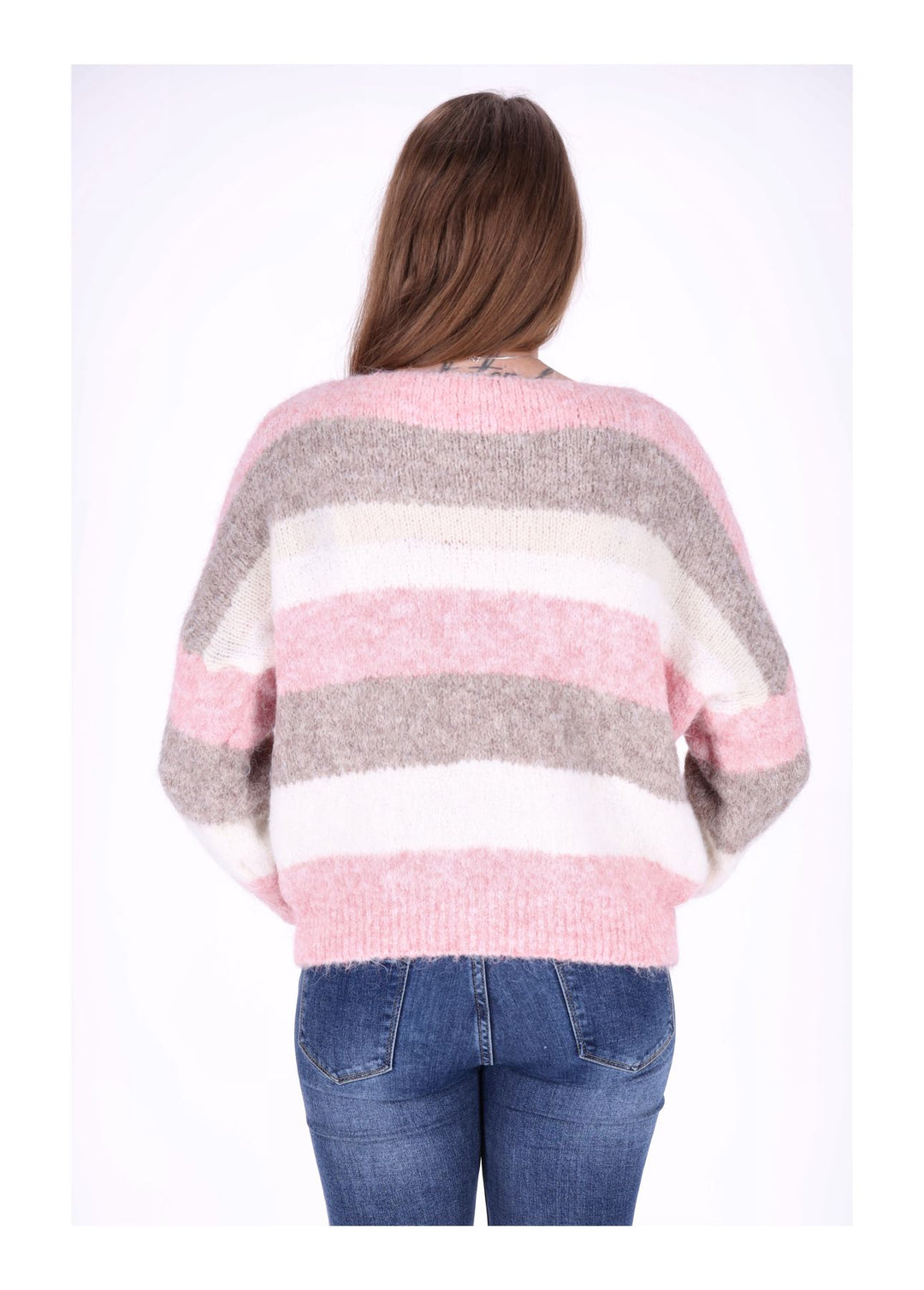 Splash of Color Strickpulli Streifen