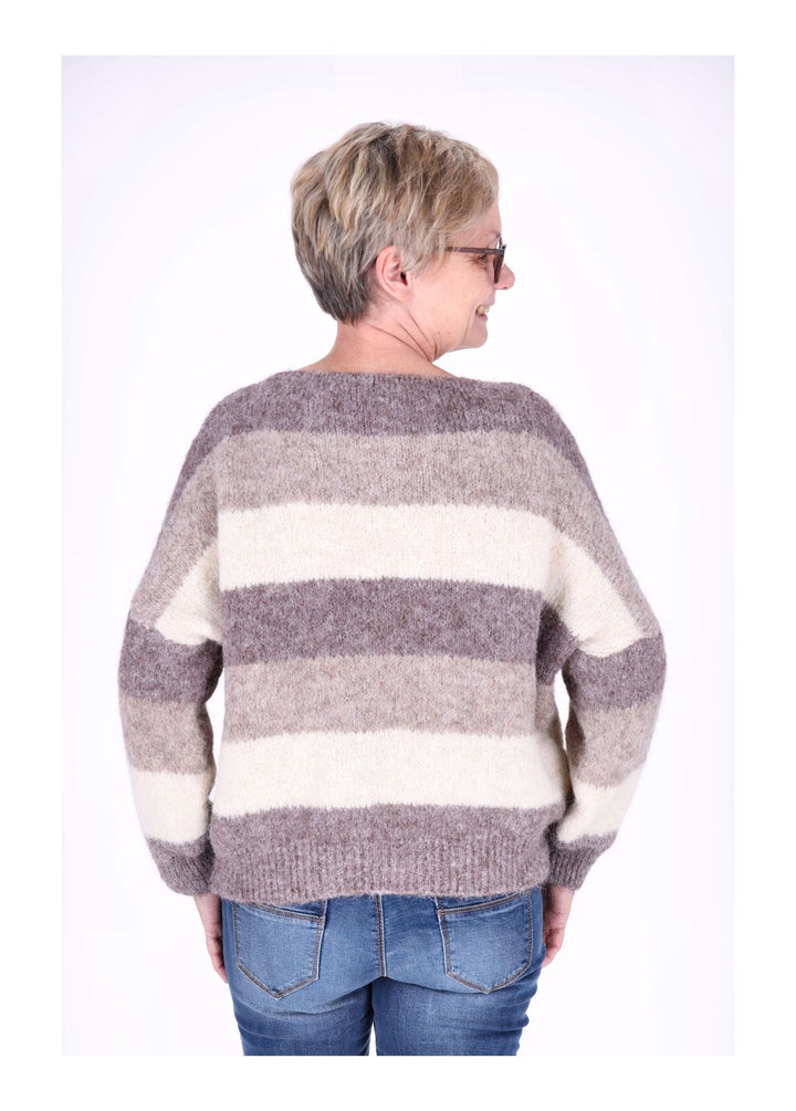 Splash of Color Strickpulli Streifen