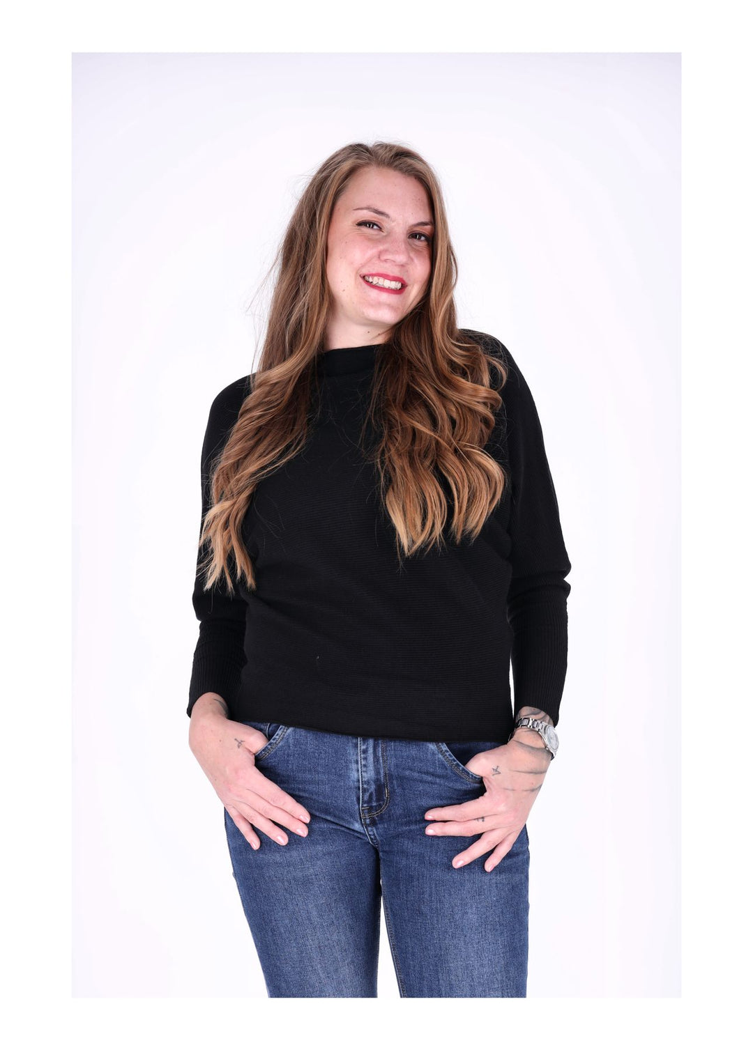 Splash of Color Strickpullover Damen