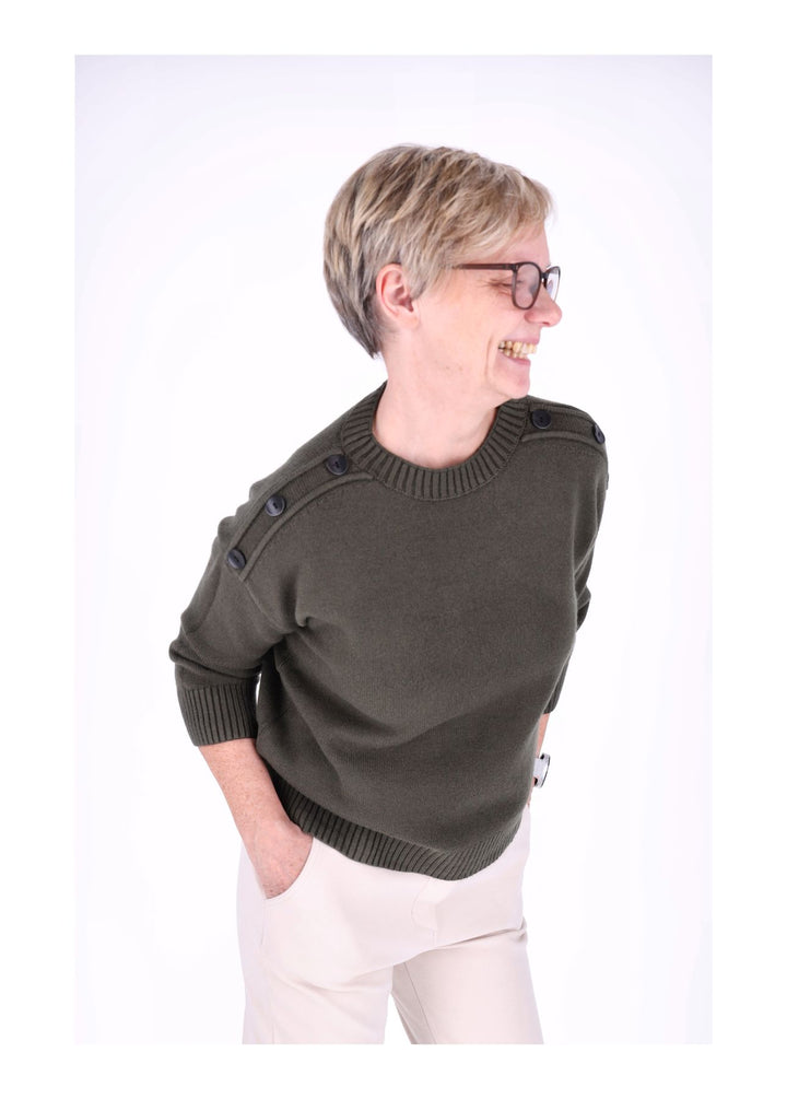 Splash of Color Strickpullover Damen