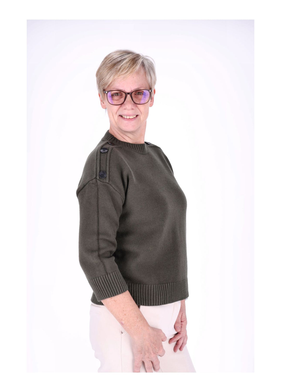 Splash of Color Strickpullover Damen