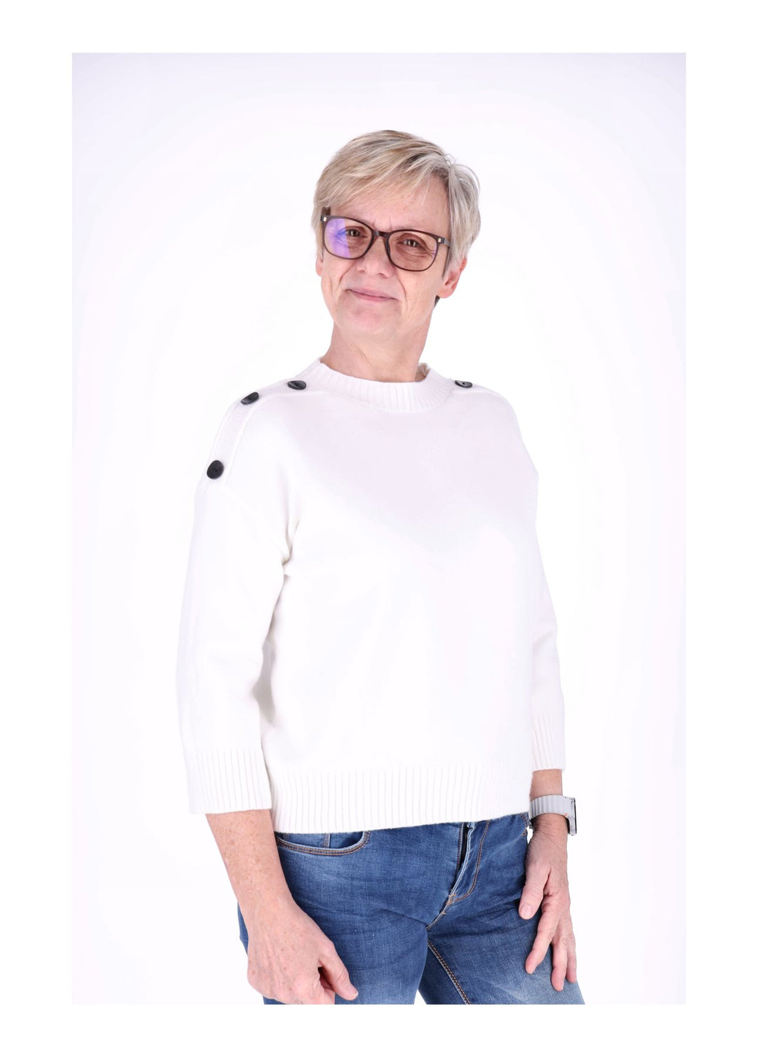 Splash of Color Strickpullover Damen