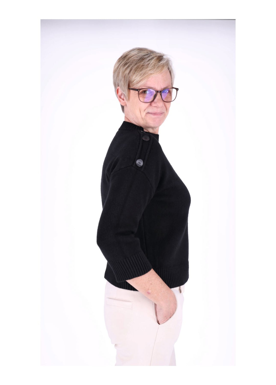 Splash of Color Strickpullover Damen