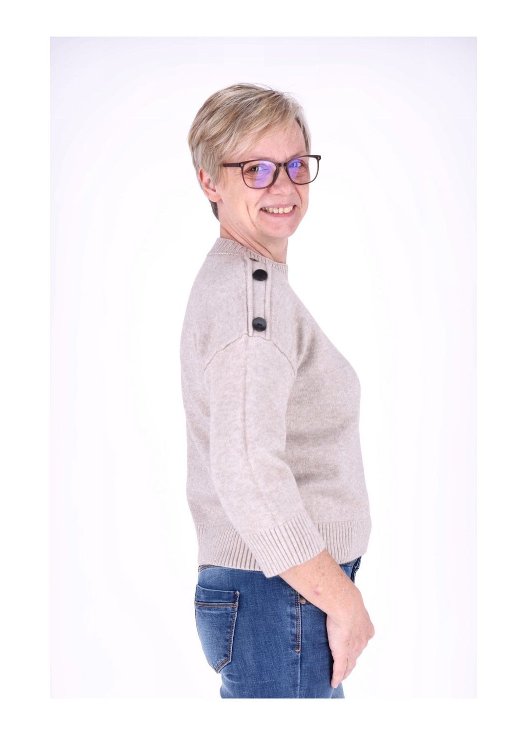 Splash of Color Strickpullover Damen