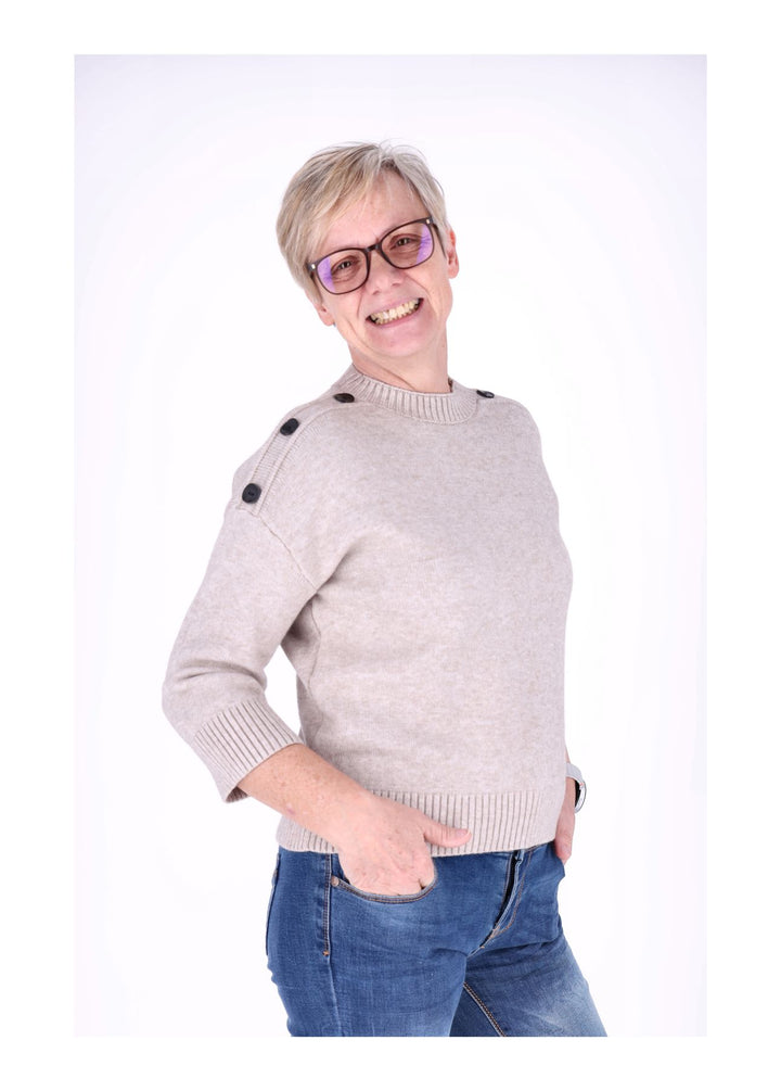 Splash of Color Strickpullover Damen