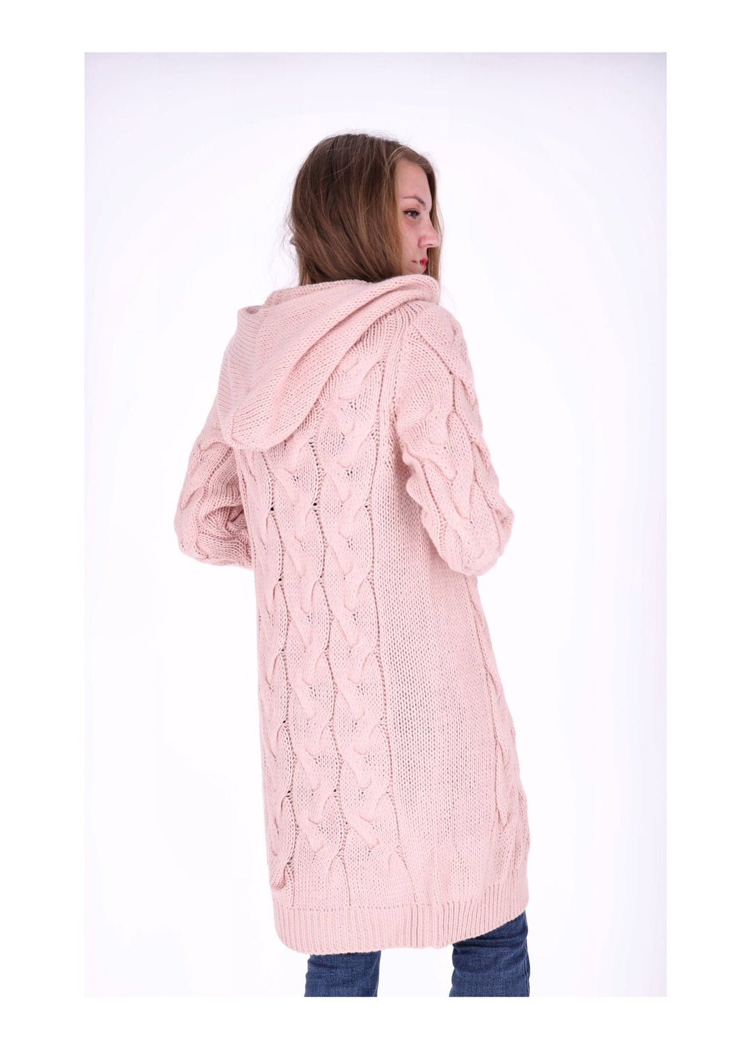 Splash of Color Strickjacke Zopfmuster