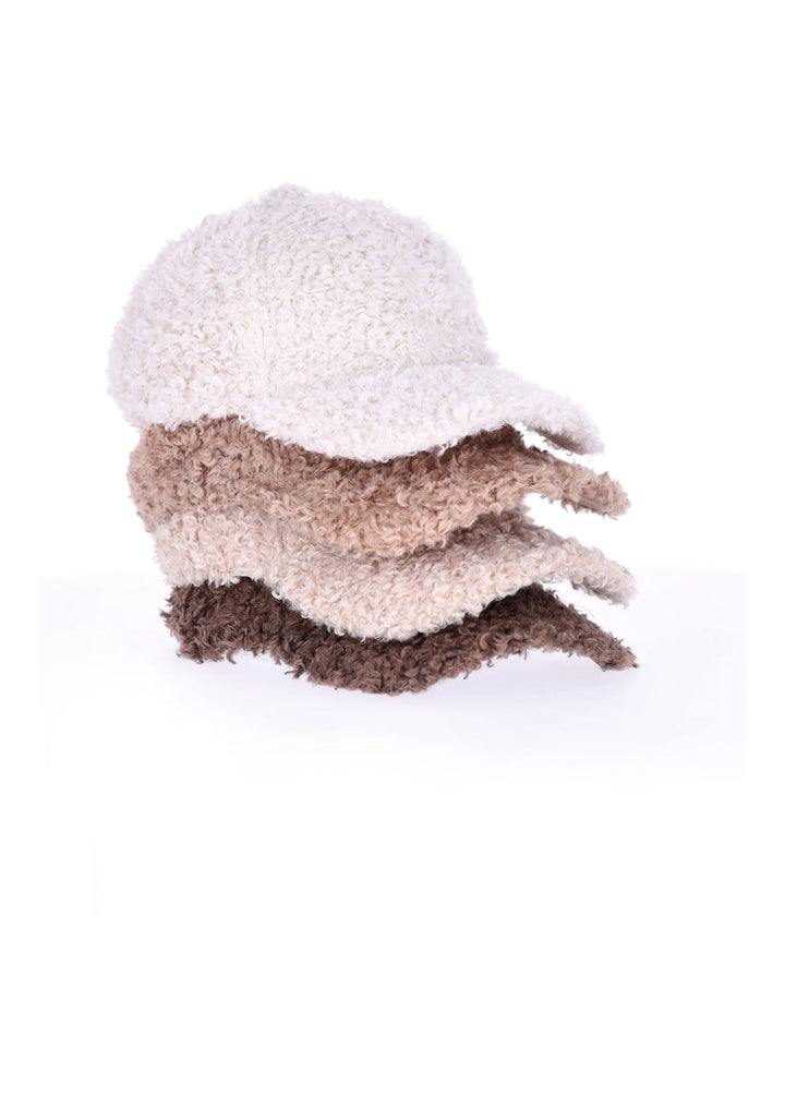 Braune Teddy Cap Damen