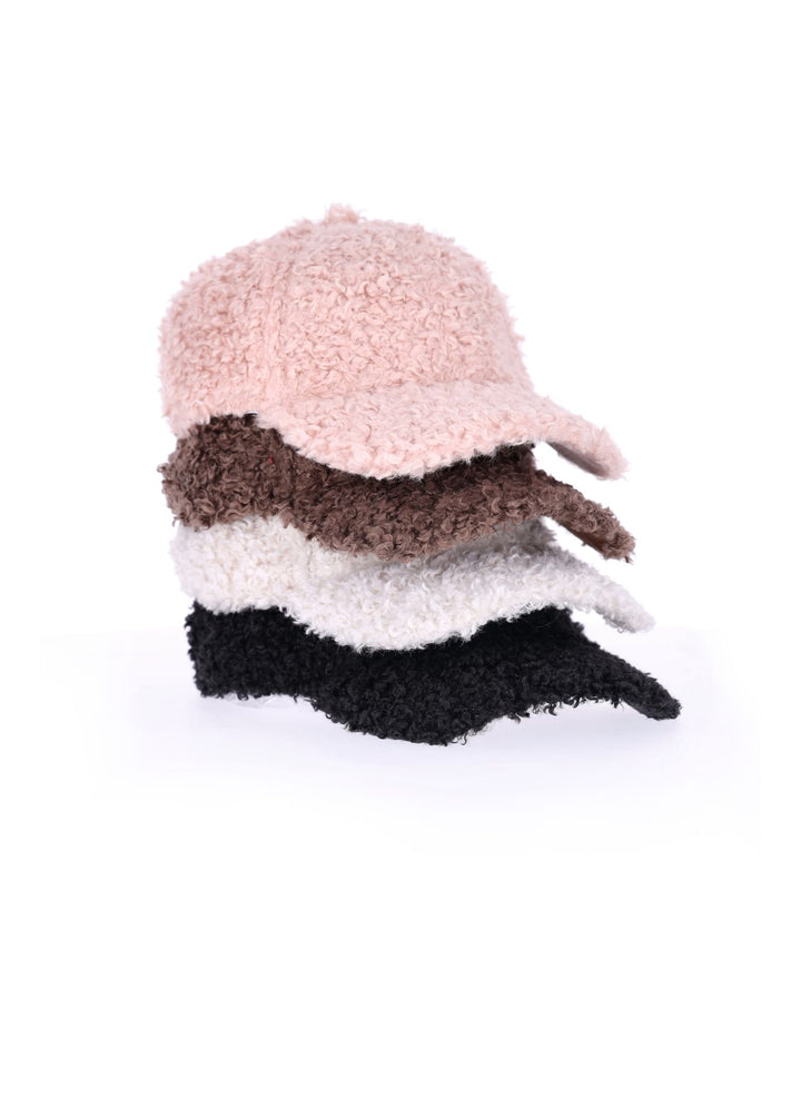 Schwarze Teddy Cap Damen