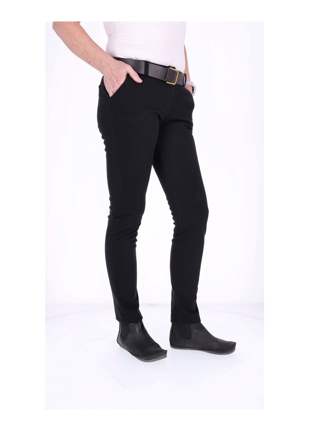 Damenhose Veloursoptik von Splash of Color