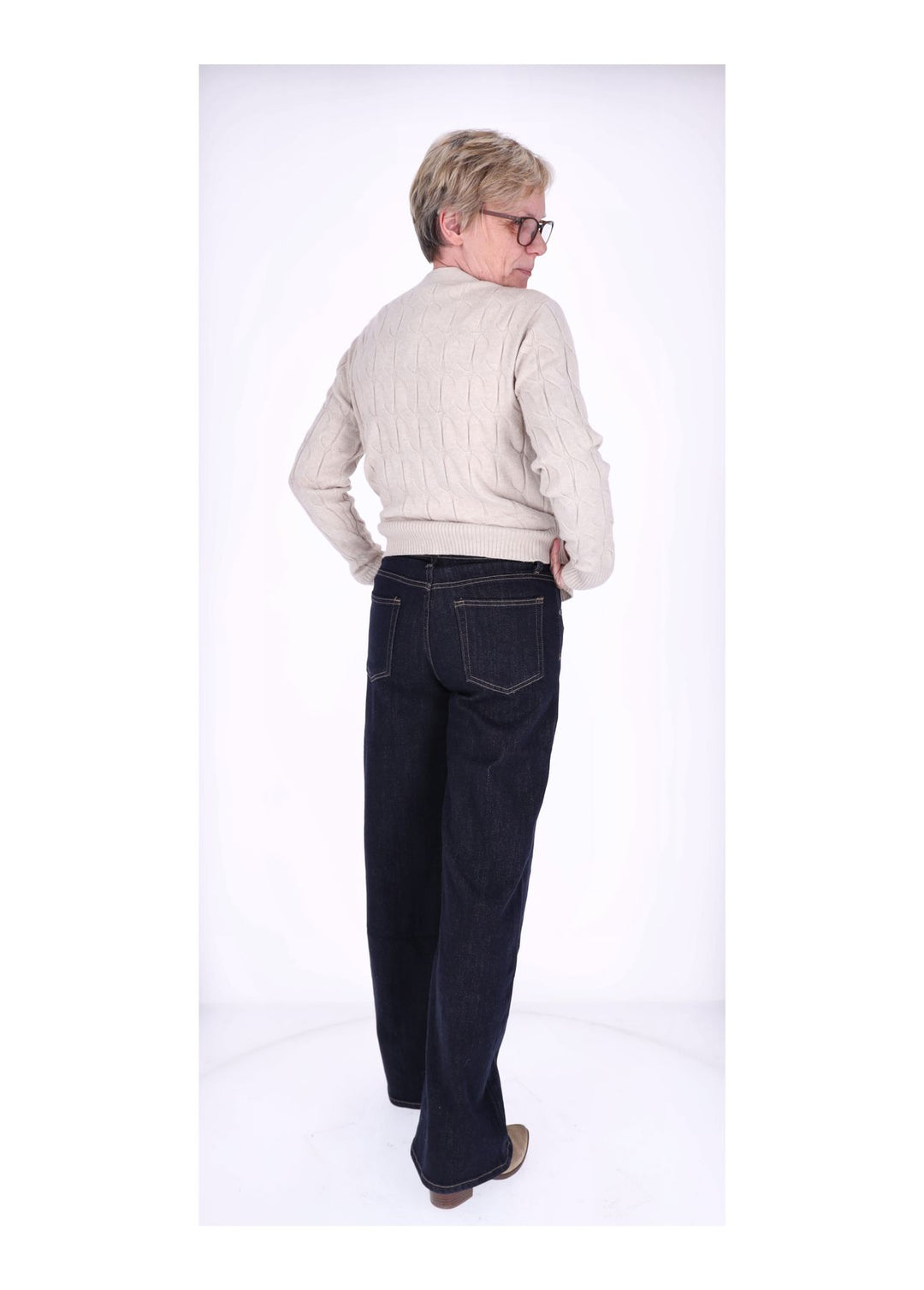 Splash of Color Damen Wide Leg Jeans
