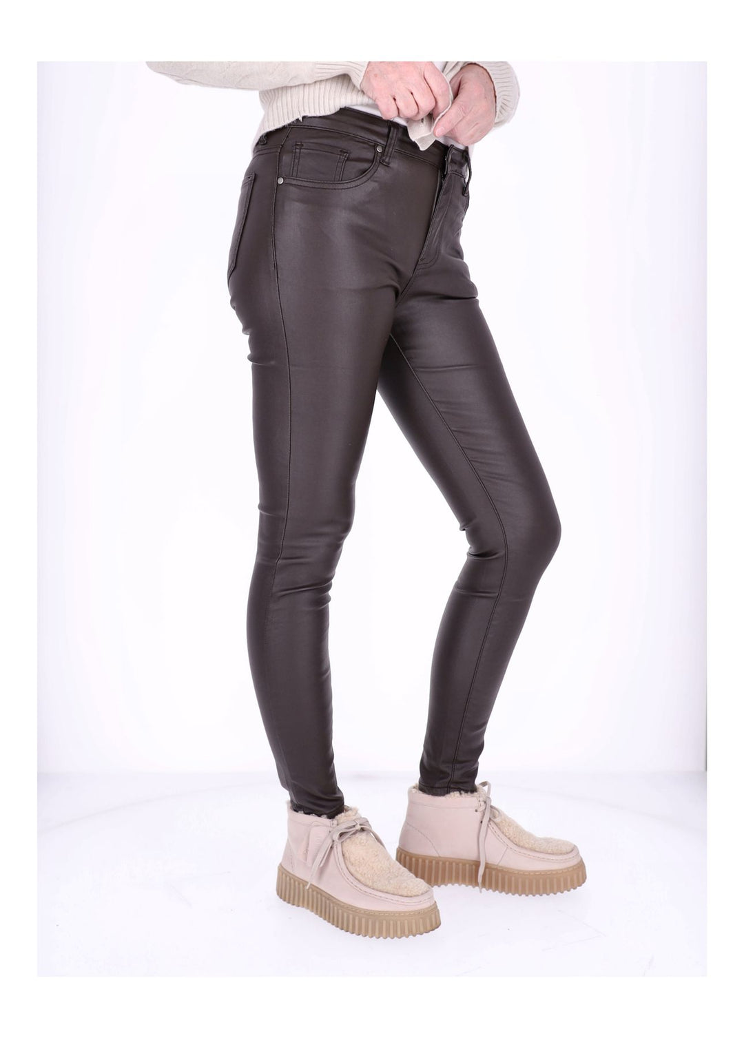 Splash of Color Coated Jeans Damen