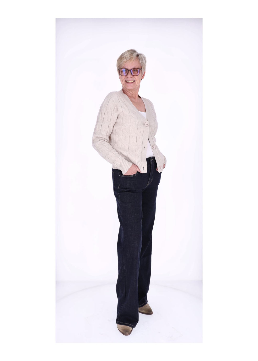Splash of Color Damen Wide Leg Jeans
