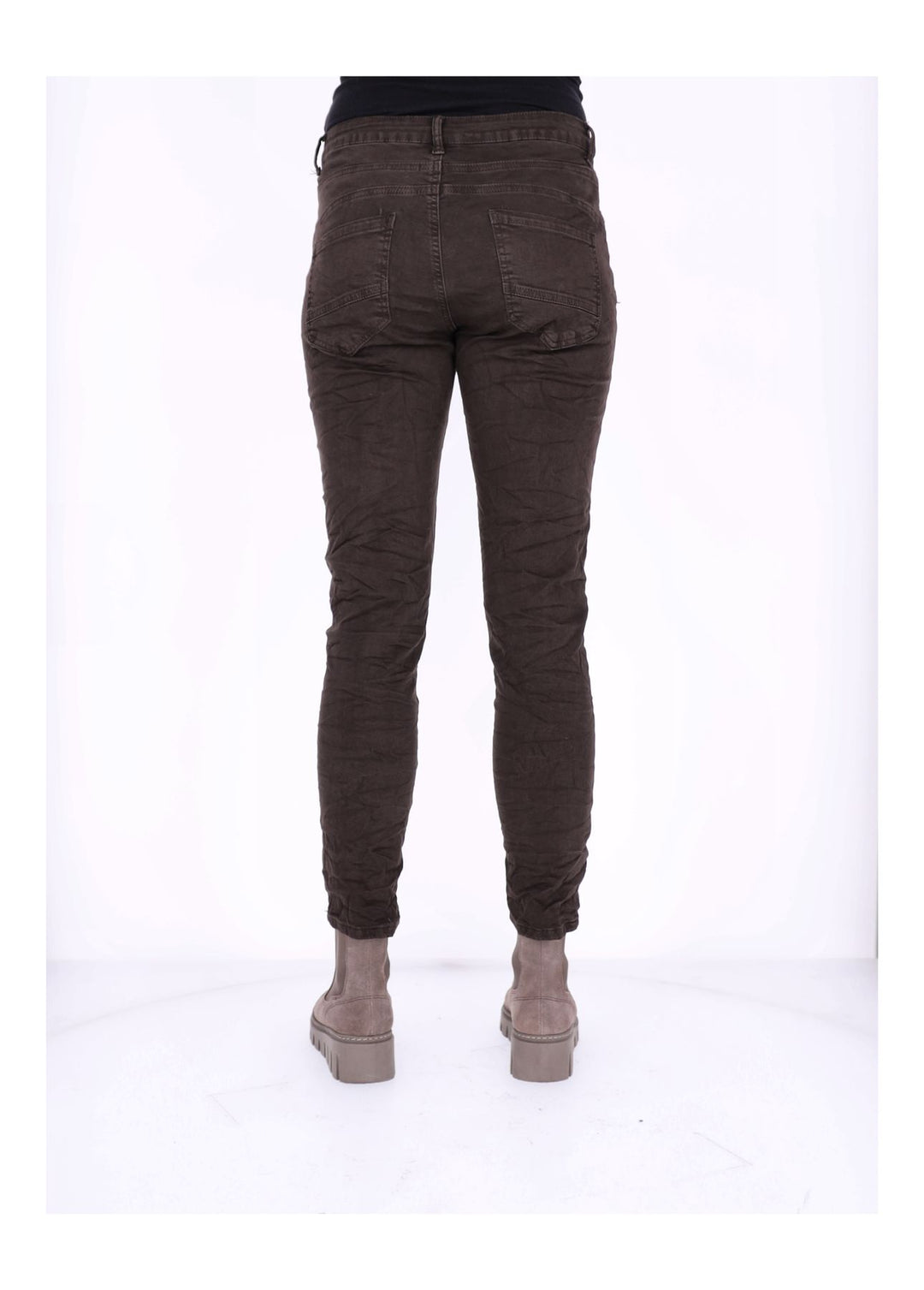 Splash of Color Damen-Jeans Knopfleiste