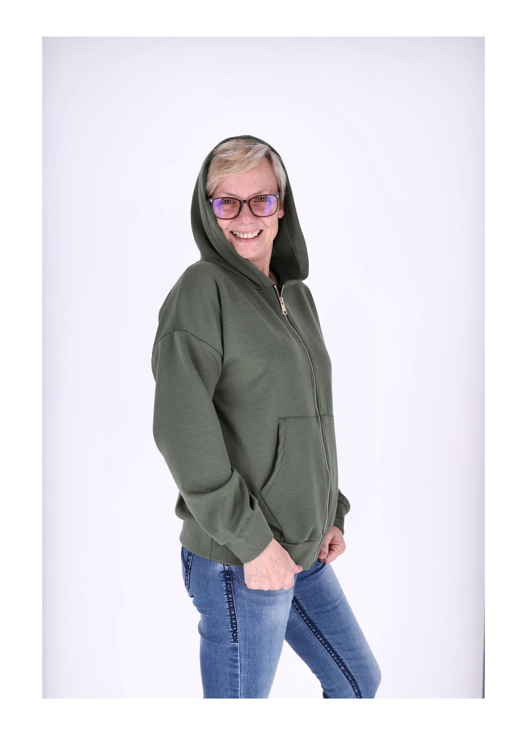 Splash of Color Sweatjacke Damen Kapuze