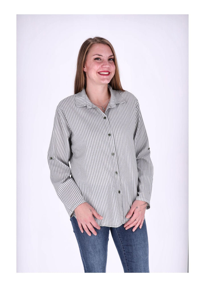 Splash of Color Bluse Damen Streifen