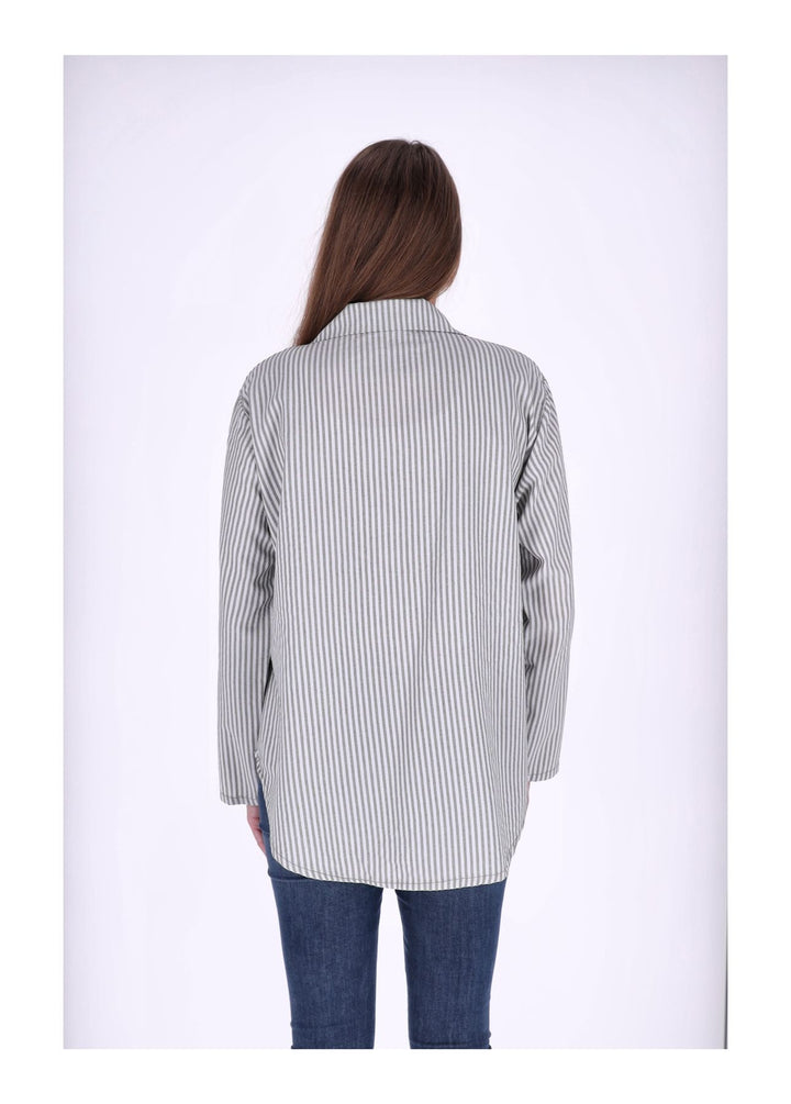 Splash of Color Bluse Damen Streifen