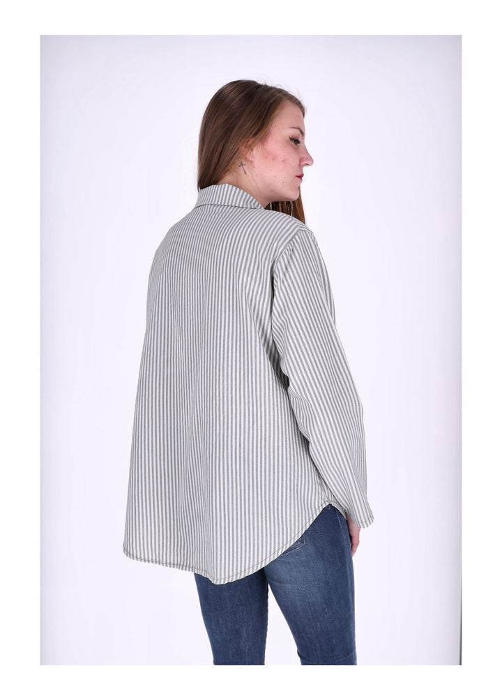 Splash of Color Bluse Damen Streifen