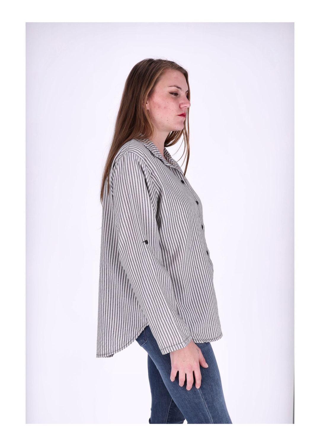 Splash of Color Bluse Damen Streifen