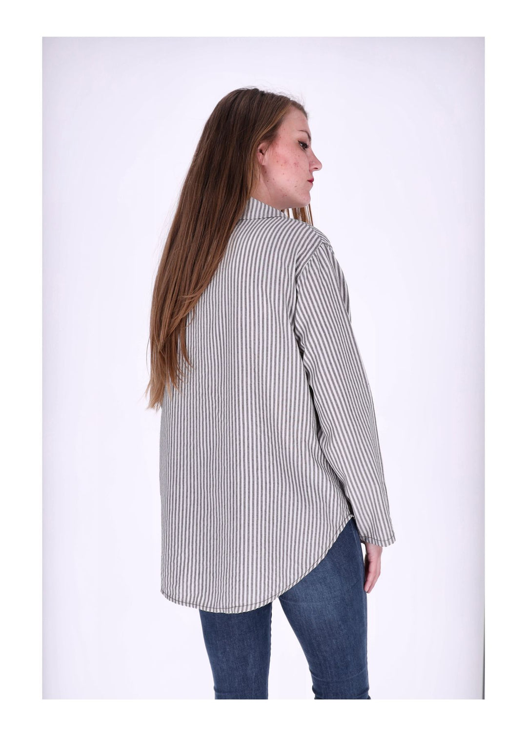 Splash of Color Bluse Damen Streifen