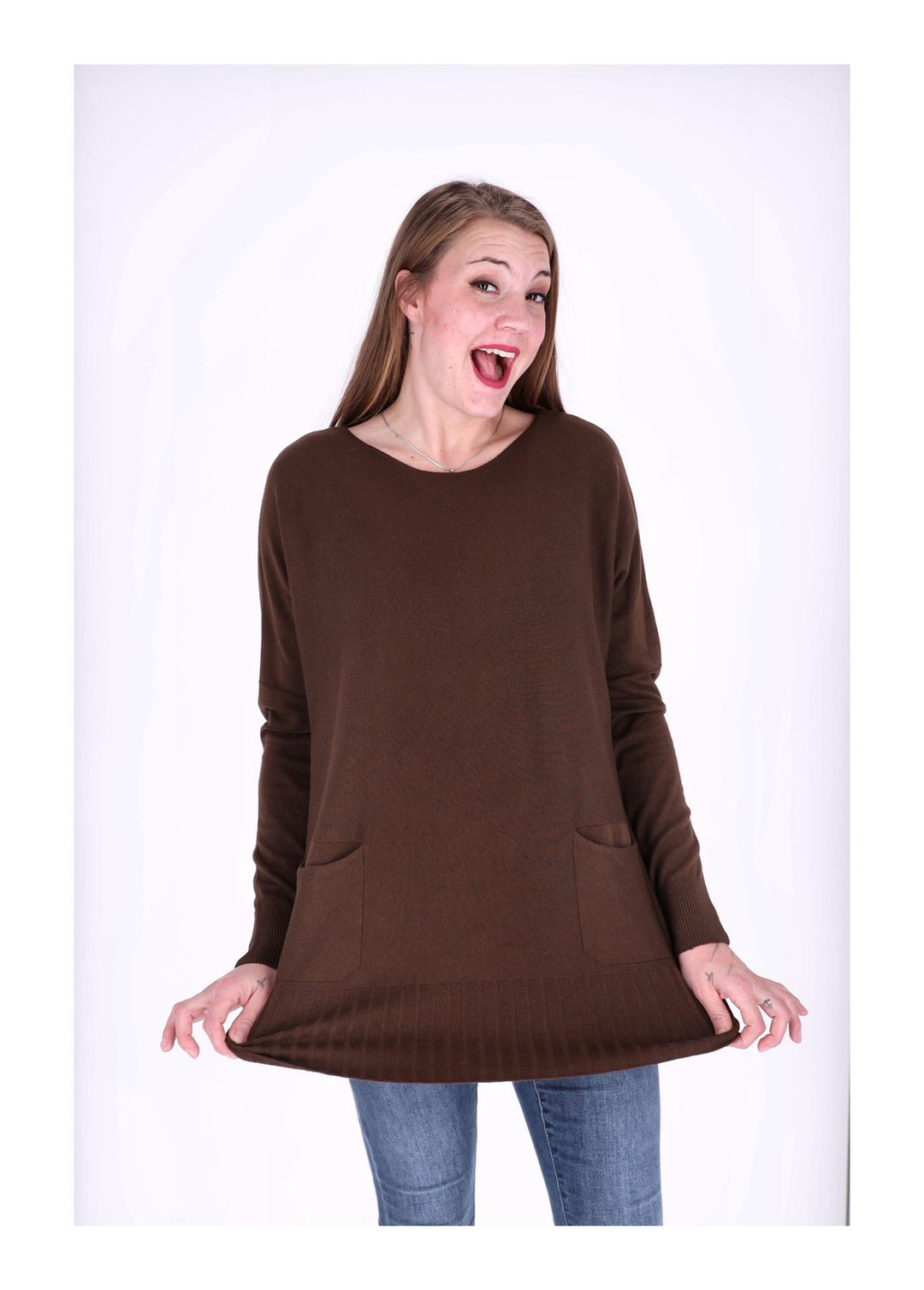 Splash of Color Strickpullover Damen