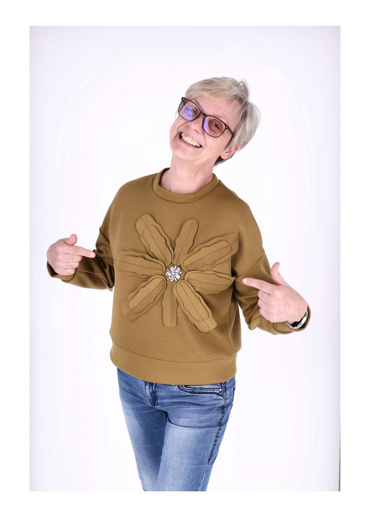Splash of Color Damen Sweatshirt Blüte