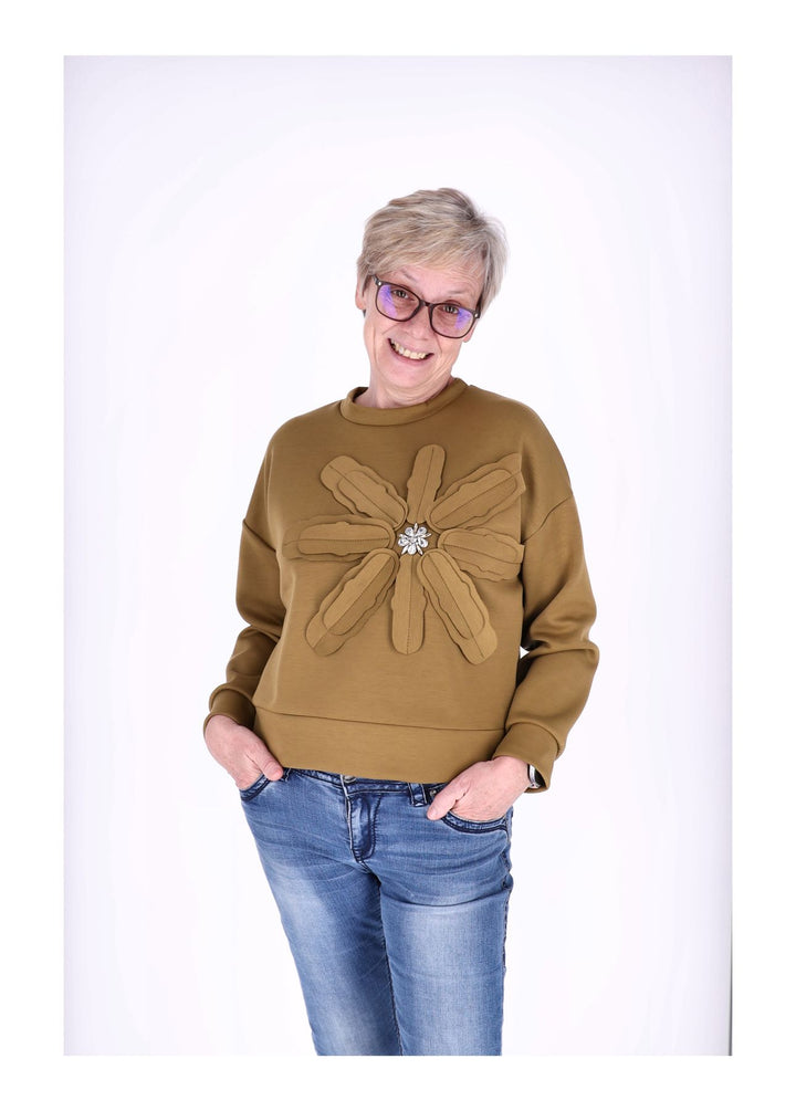 Splash of Color Damen Sweatshirt Blüte